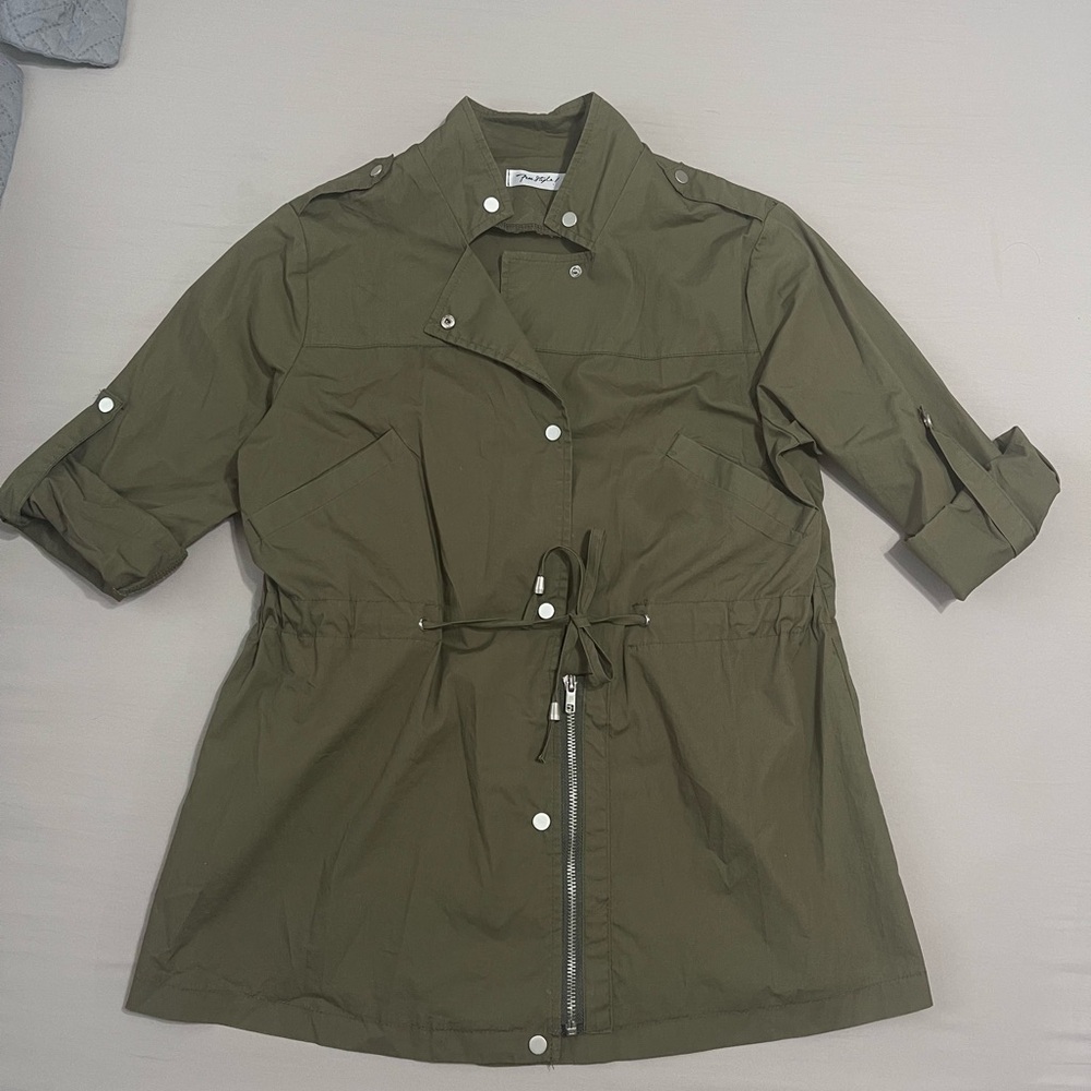 Freestyle Khaki Utility Jacket for Women Size M